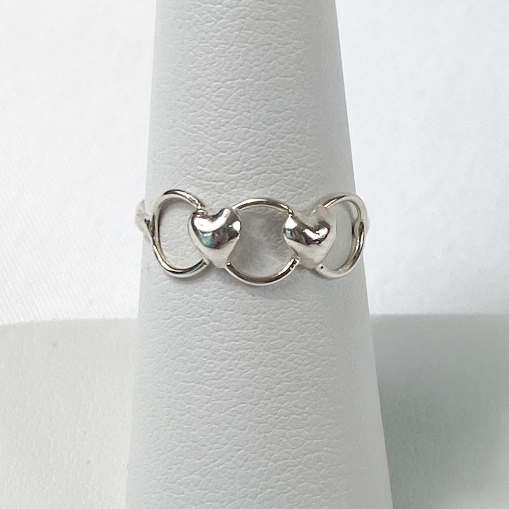 NWOT 925 Silver Mini Heart Ring Size 7